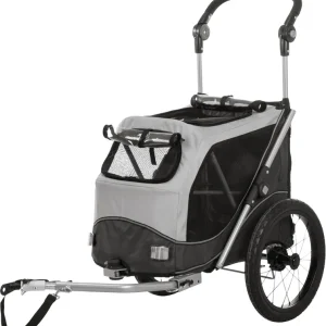 Meistverkauft TRIXIE Fahrrad-Anhänger faltbar grau/schwarz M (63 x 95 x 90 Centimeter)